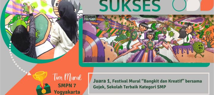 SMPN 7 Yogyakarta; Sekolah Terbaik dalam Festival Mural Kategori SMP